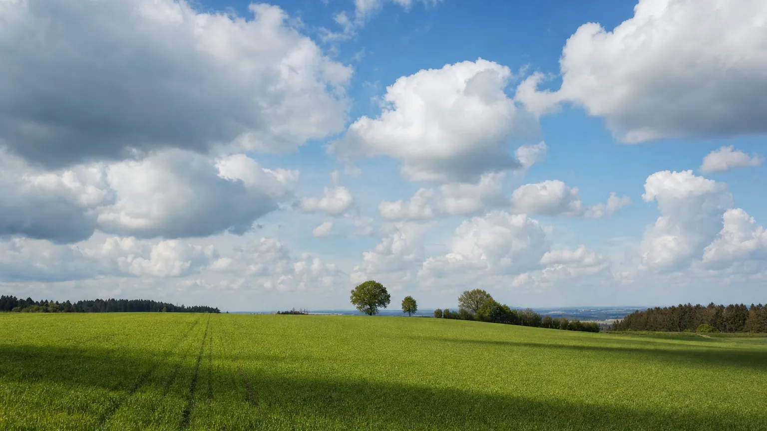 Aprillicht über junger Saat – der Tag gewinnt in diesen Wochen am schnellsten an Länge. (mit AI erstelltes Bild)