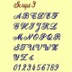 Monogrammschrift Script 3