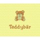 Kindermotiv Teddybär mit gesticktem Wunsch-Namen