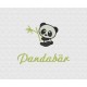 Kindermotiv Pandabär mit gesticktem Wunsch-Namen