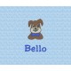 Kindermotiv Bello mit gesticktem Wunsch-Namen