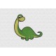 Kleiner Dinosaurier Brontosaurus